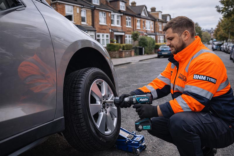 Tyre Trouble in Hendon? We Fix It Where Your Car Is Parked 2 Tyre-Trouble-in-Hendon-001